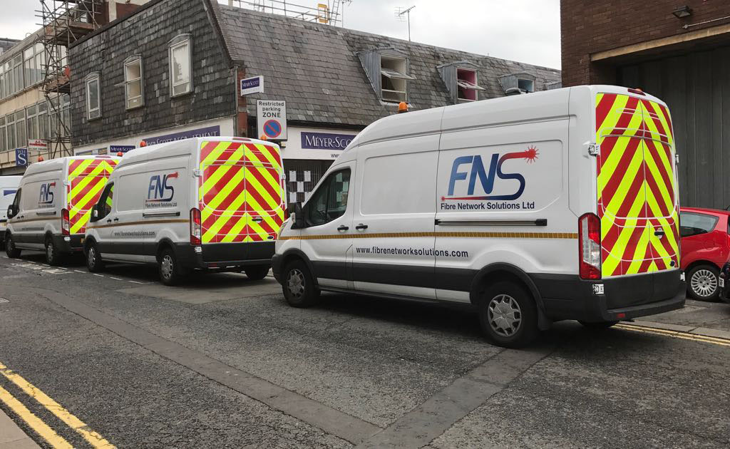 Fibre Network Solutions fleet vans